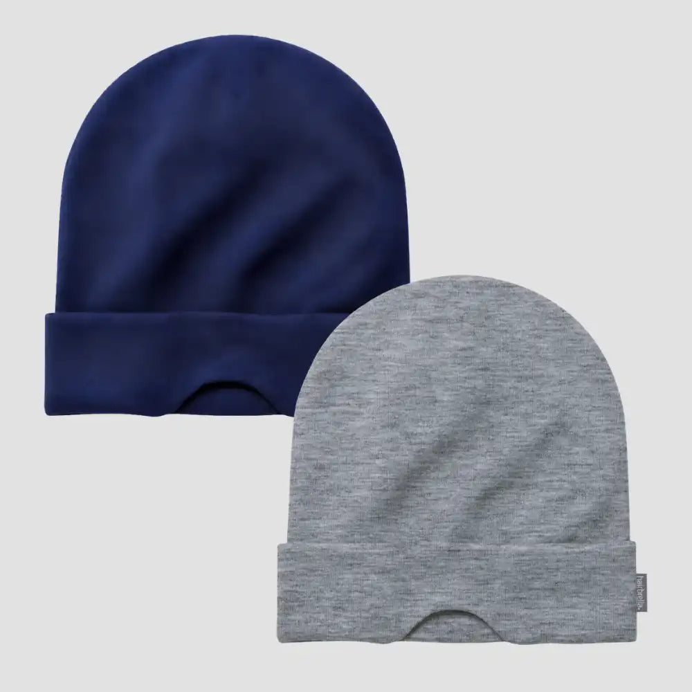 Nap Cap™ Travel — Modal Travel Beanie with Hidden Eye Mask & Satin Lining, Bundle 2