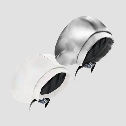 Hairbrella Satin-Lined Waterproof, Adjustable Classic Swim Cap, Chrome Bundle (2)