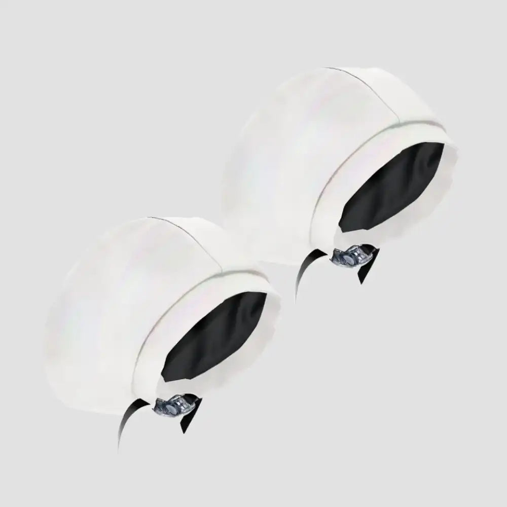Hairbrella Satin-Lined Waterproof, Adjustable Classic Swim Cap, Pearl Bundle (2)