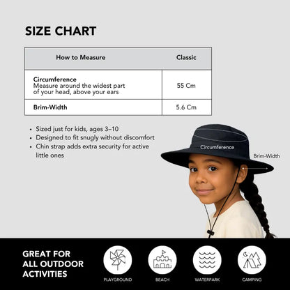 Satin-Lined, Waterproof Sun Hat Kids, Bundle (2)