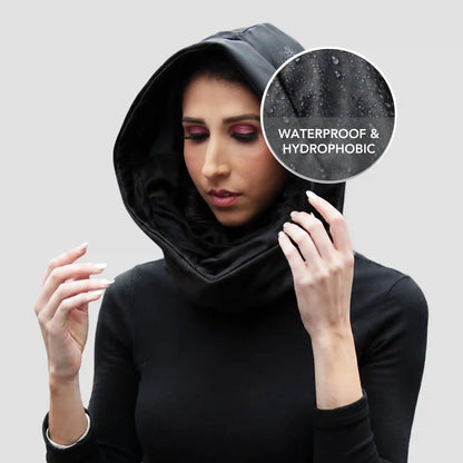 Hairbrella Satin-Lined, Waterproof, Packable Lite Rain Scarf