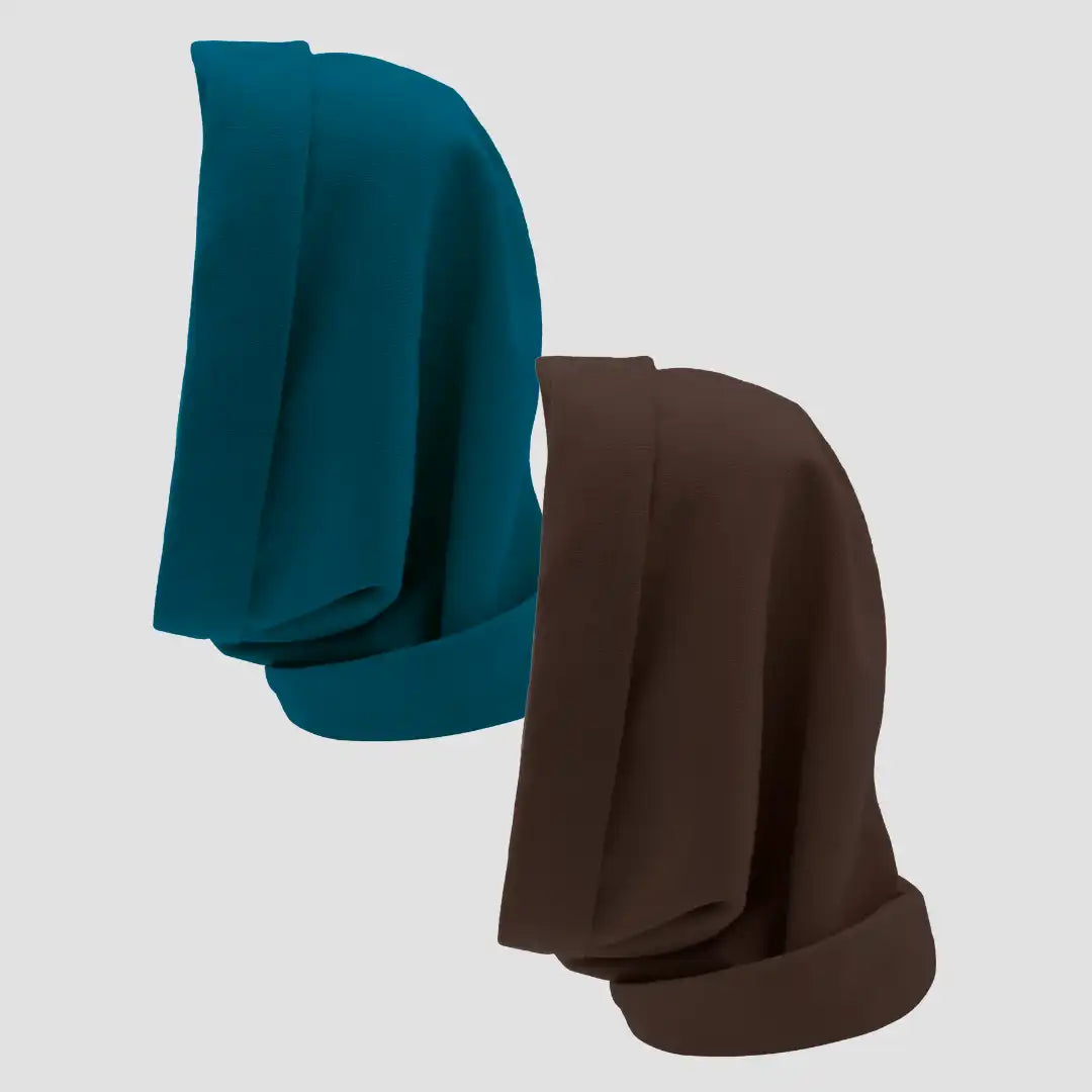 Hairbrella Satin Lined, Waterproof Infinity Rain Scarf - Bundle (2)