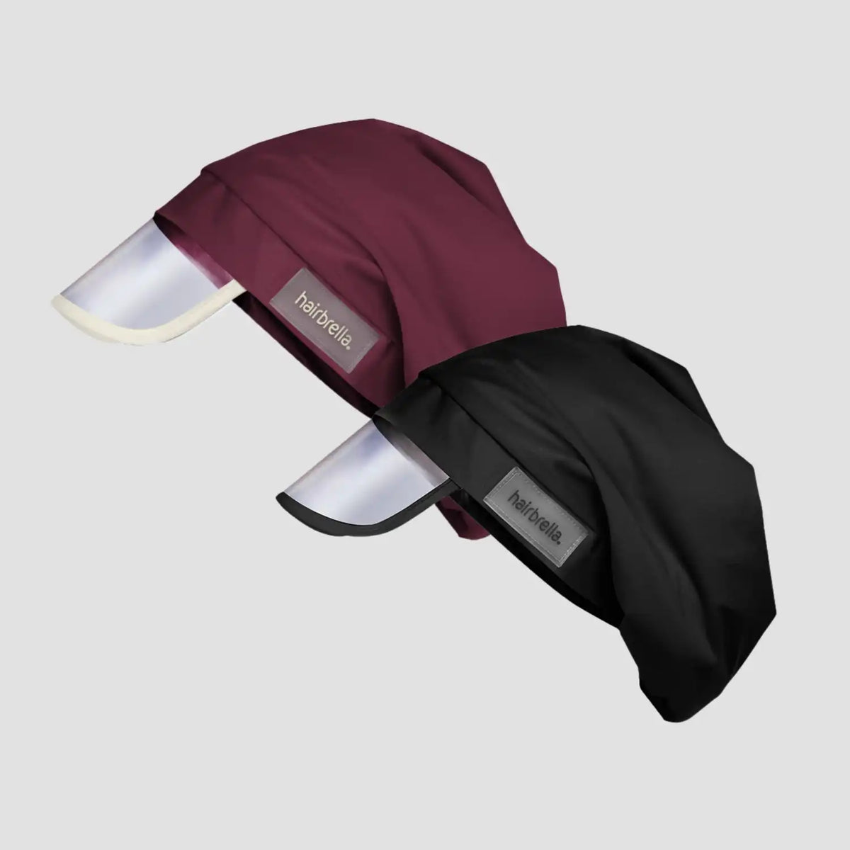 Hairbrella Satin- Lined, Waterproof, Rain Hat Bundle (2)