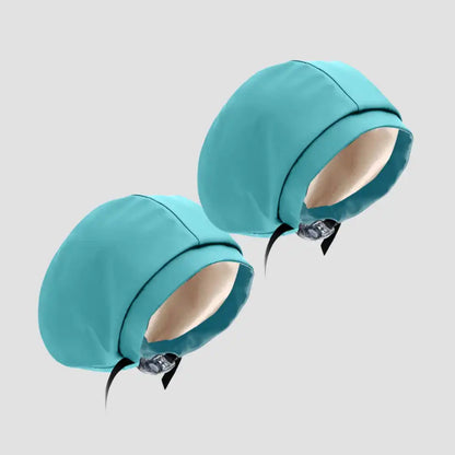 Hairbrella Satin-Lined Waterproof, Adjustable Classic Swim Cap, Aquamarine Bundle (2)