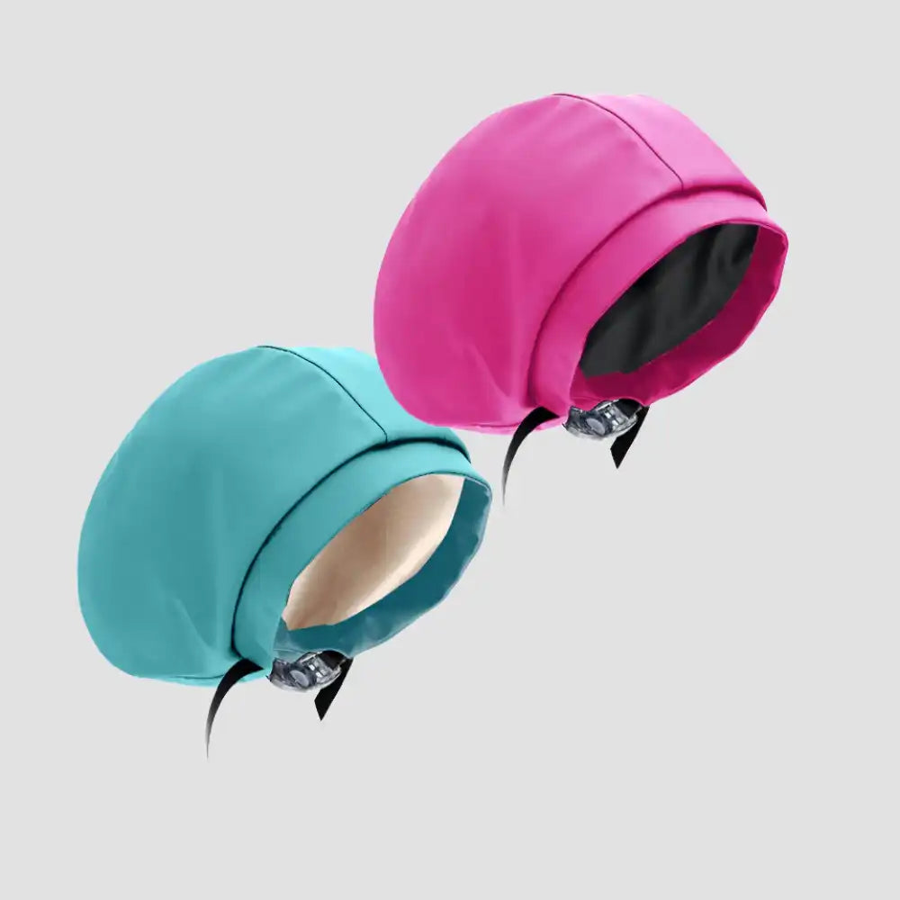 Hairbrella Satin-Lined Waterproof, Adjustable Classic Swim Cap, Aquamarine Bundle (2)