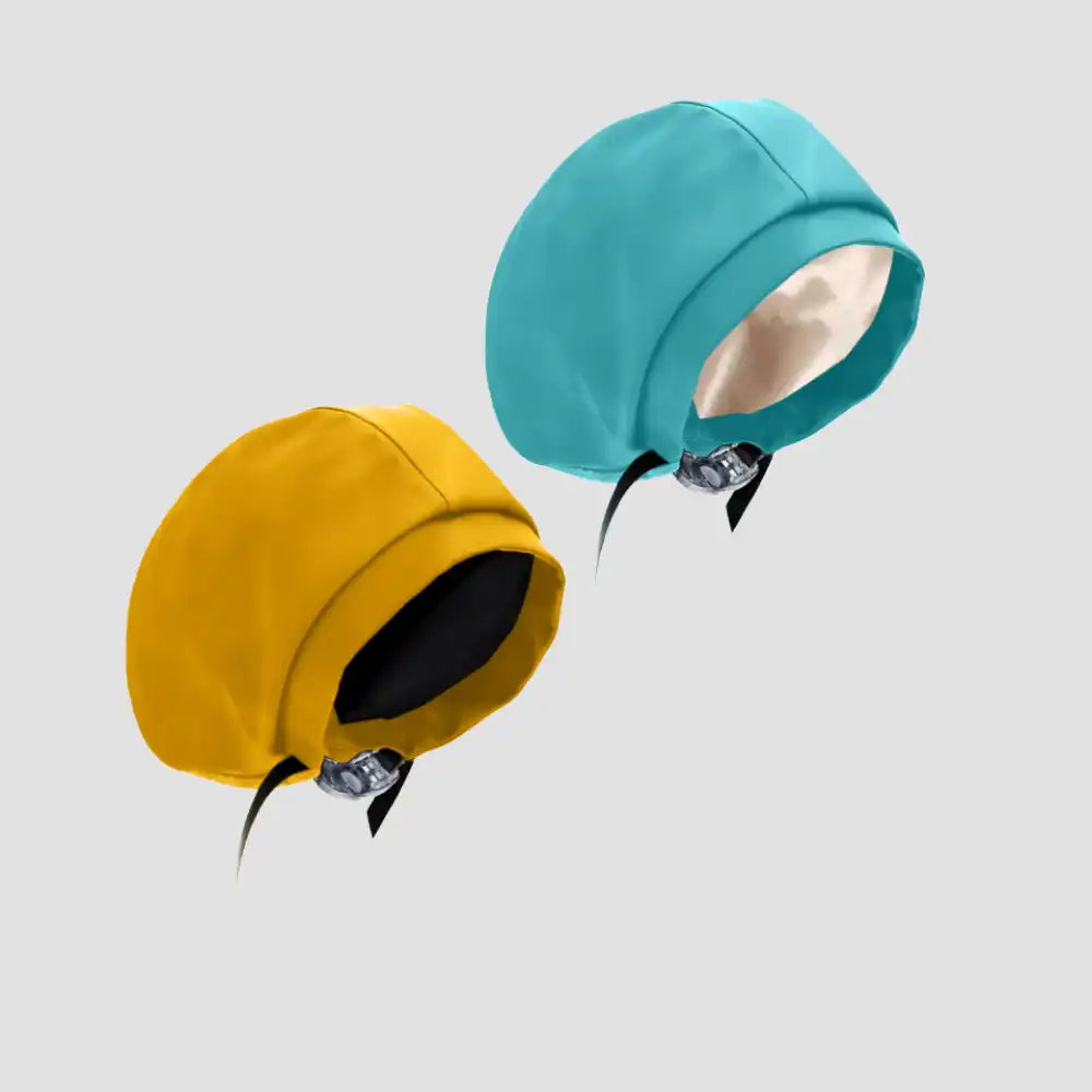Hairbrella Satin-Lined Waterproof, Adjustable Classic Swim Cap, Aquamarine Bundle (2)