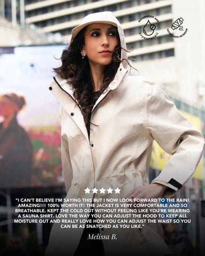 Satin-Lined Packable, Waterproof Lite Rain Jacket