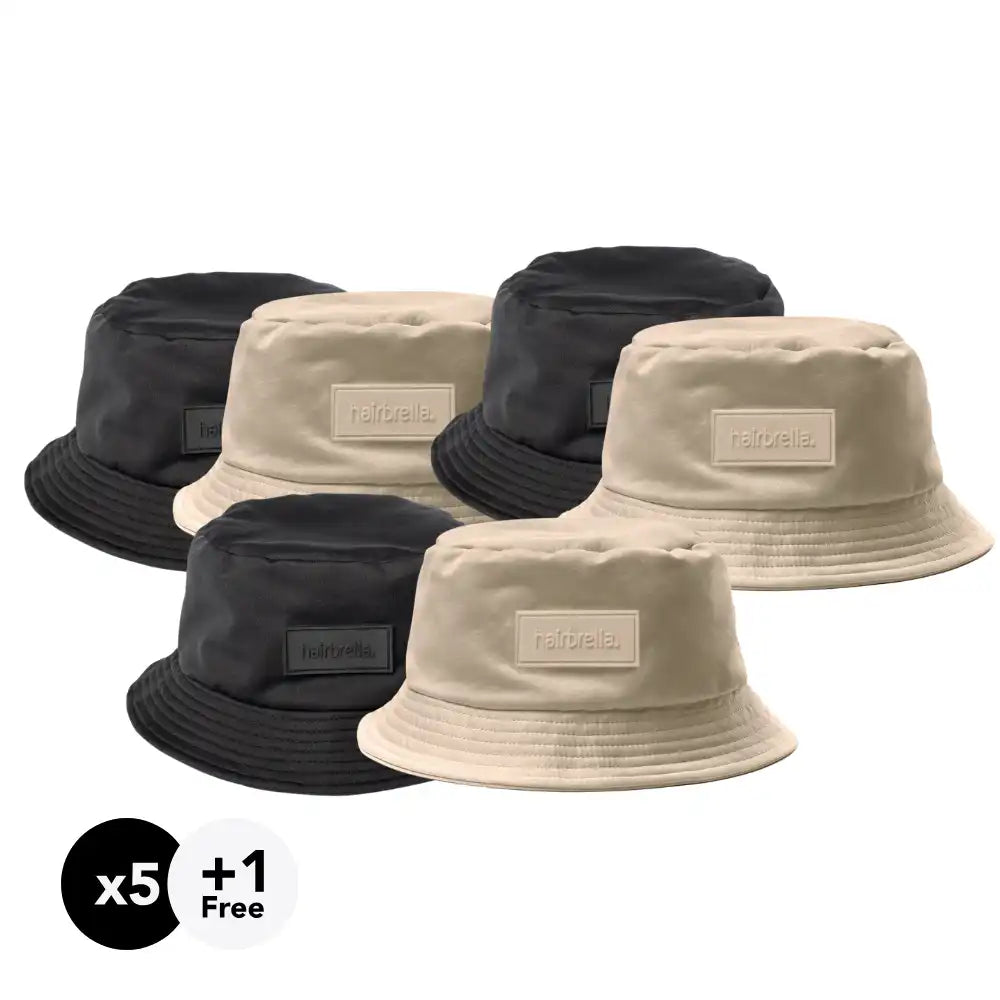 Hairbrella Unisex Bucket Hat Gifting Bundle (Buy 5, Get 1 Free)