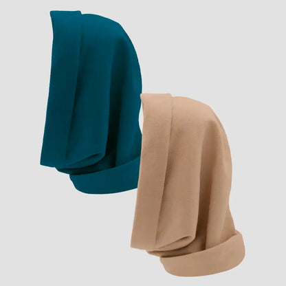 Hairbrella Satin Lined, Waterproof Infinity Rain Scarf - Bundle (2)
