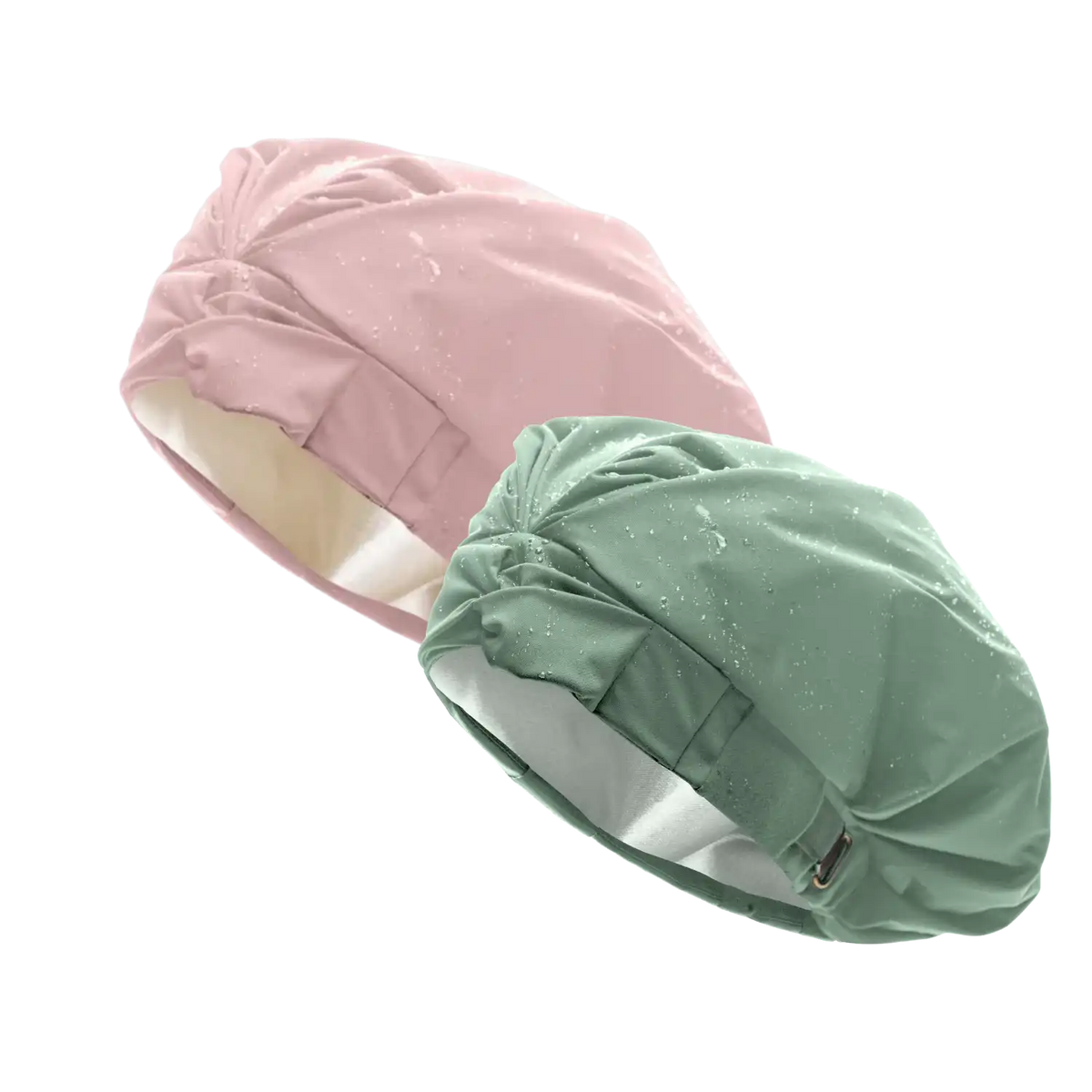 Hairbrella Satin-Lined Shower Cap - Bundle (2)