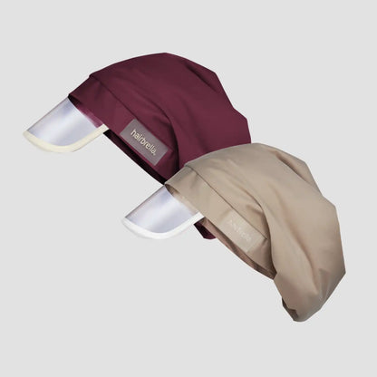 Hairbrella Satin- Lined, Waterproof, Rain Hat Bundle (2)