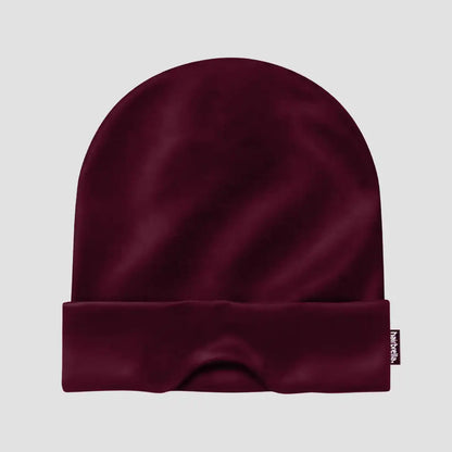 Nap Cap™ Travel — Modal Travel Beanie with Hidden Eye Mask & Satin Lining