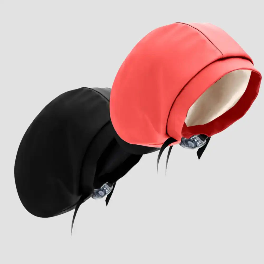 Hairbrella Satin-Lined Waterproof, Adjustable XL Swim Cap, Black Bundle (2)