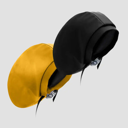 Hairbrella Satin-Lined Waterproof, Adjustable XL Swim Cap, Black Bundle (2)