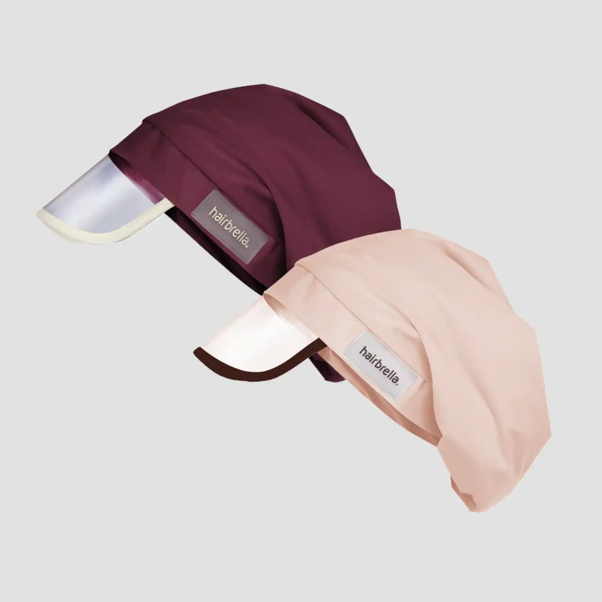 Hairbrella Satin- Lined, Waterproof, Rain Hat Bundle (2)