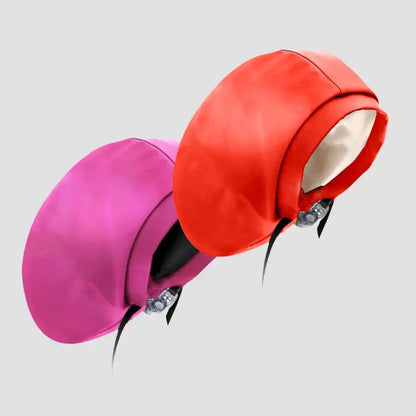 Hairbrella Satin-Lined Waterproof, Adjustable XL Swim Cap, Peach Bundle (2)