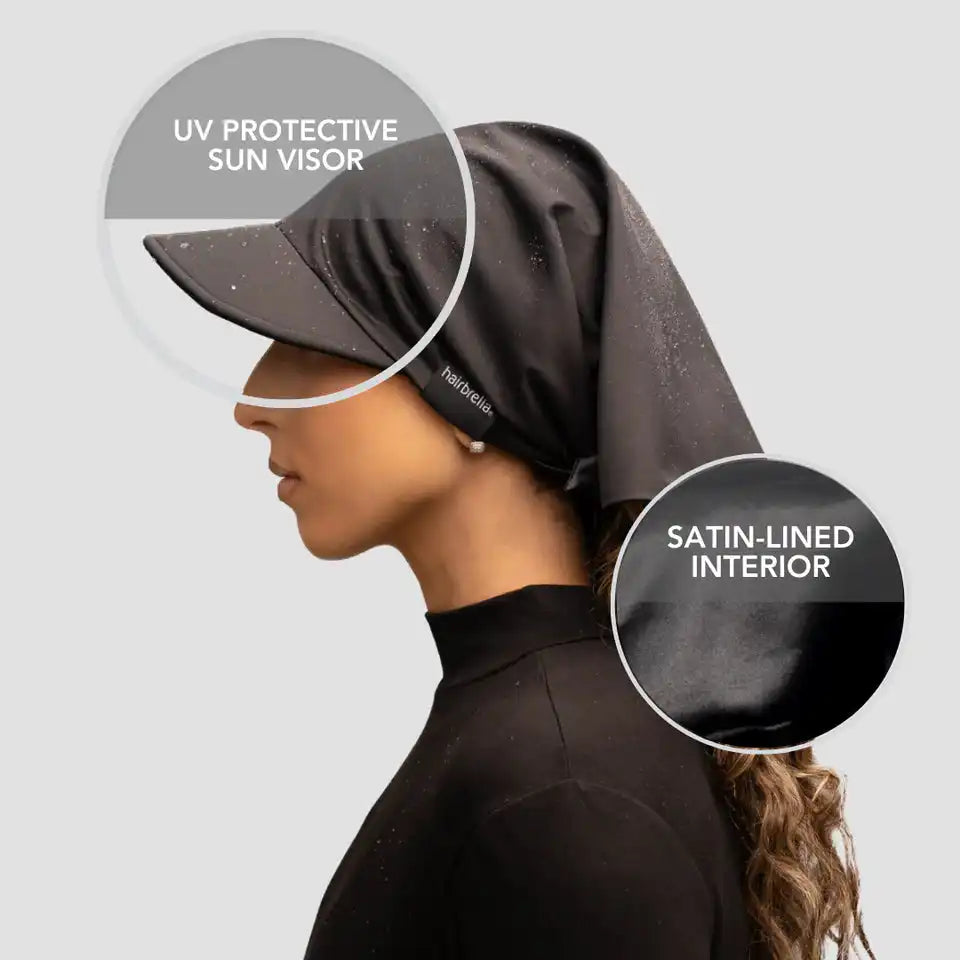 Hairbrella Satin-Lined, Waterproof Bandana Sport Bunde (2)