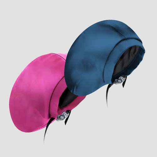 Hairbrella Satin-Lined Waterproof, Adjustable XL Swim Cap, Ocean Bundle (2)