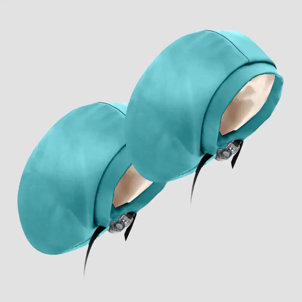 Hairbrella Satin-Lined Waterproof, Adjustable XL Swim Cap, Aquamarine Bundle (2)