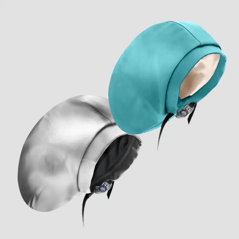 Hairbrella Satin-Lined Waterproof, Adjustable XL Swim Cap, Aquamarine Bundle (2)