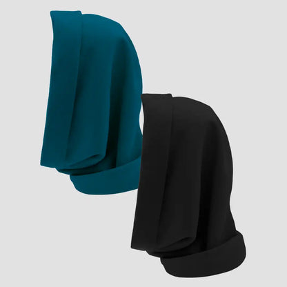 Hairbrella Satin Lined, Waterproof Infinity Rain Scarf - Bundle (2)