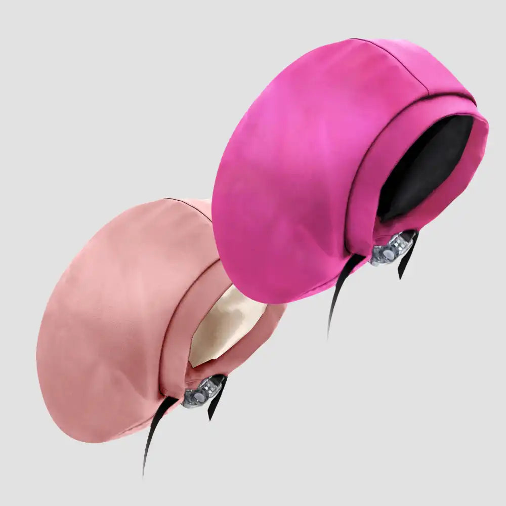 Hairbrella Satin-Lined Waterproof, Adjustable XL Swim Cap, Blush Bundle (2)