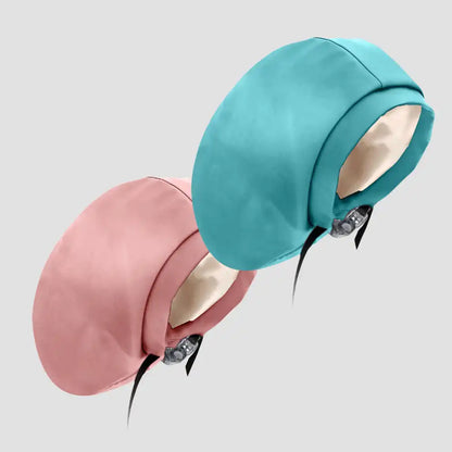 Hairbrella Satin-Lined Waterproof, Adjustable XL Swim Cap, Blush Bundle (2)