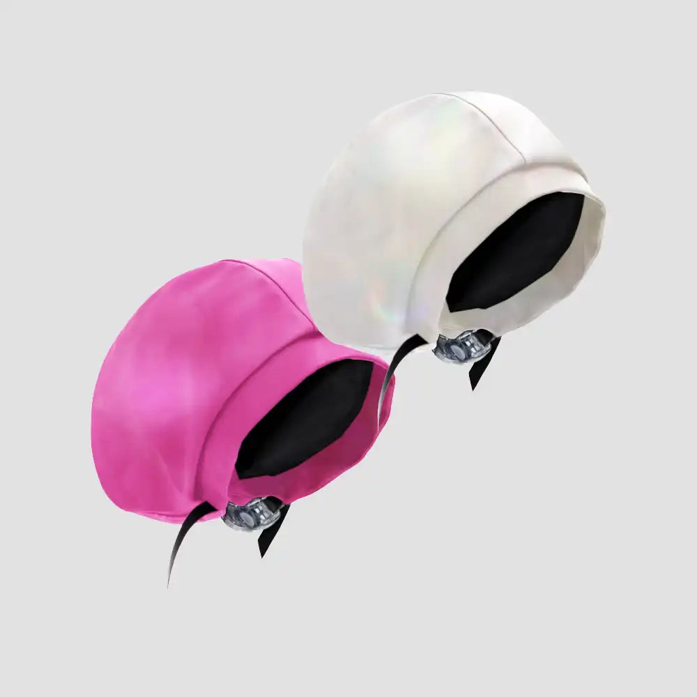 Hairbrella Satin-Lined Waterproof, Adjustable Kid's Swim Cap, Pink Bundle (2)