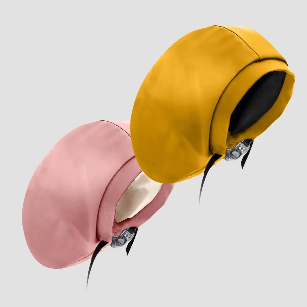 Hairbrella Satin-Lined Waterproof, Adjustable XL Swim Cap, Blush Bundle (2)