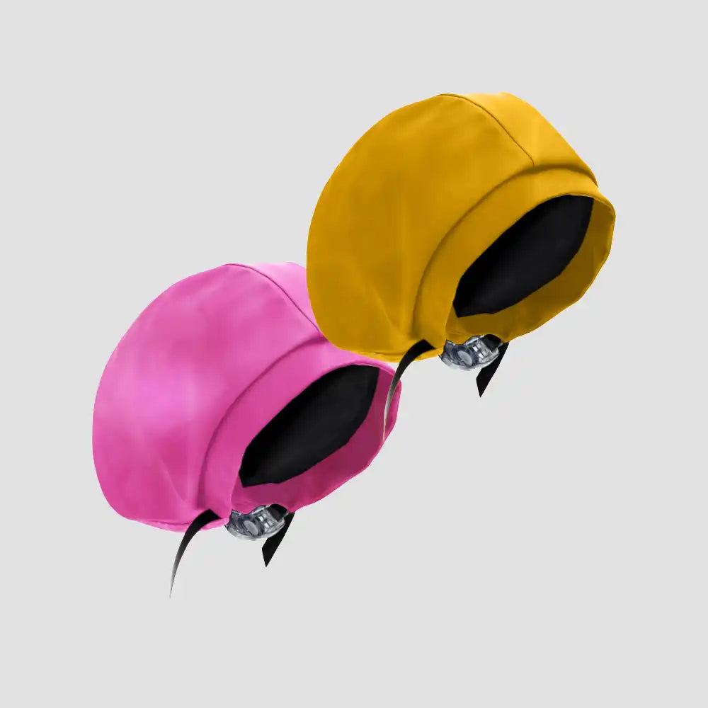 Hairbrella Satin-Lined Waterproof, Adjustable Kid's Swim Cap, Pink Bundle (2)