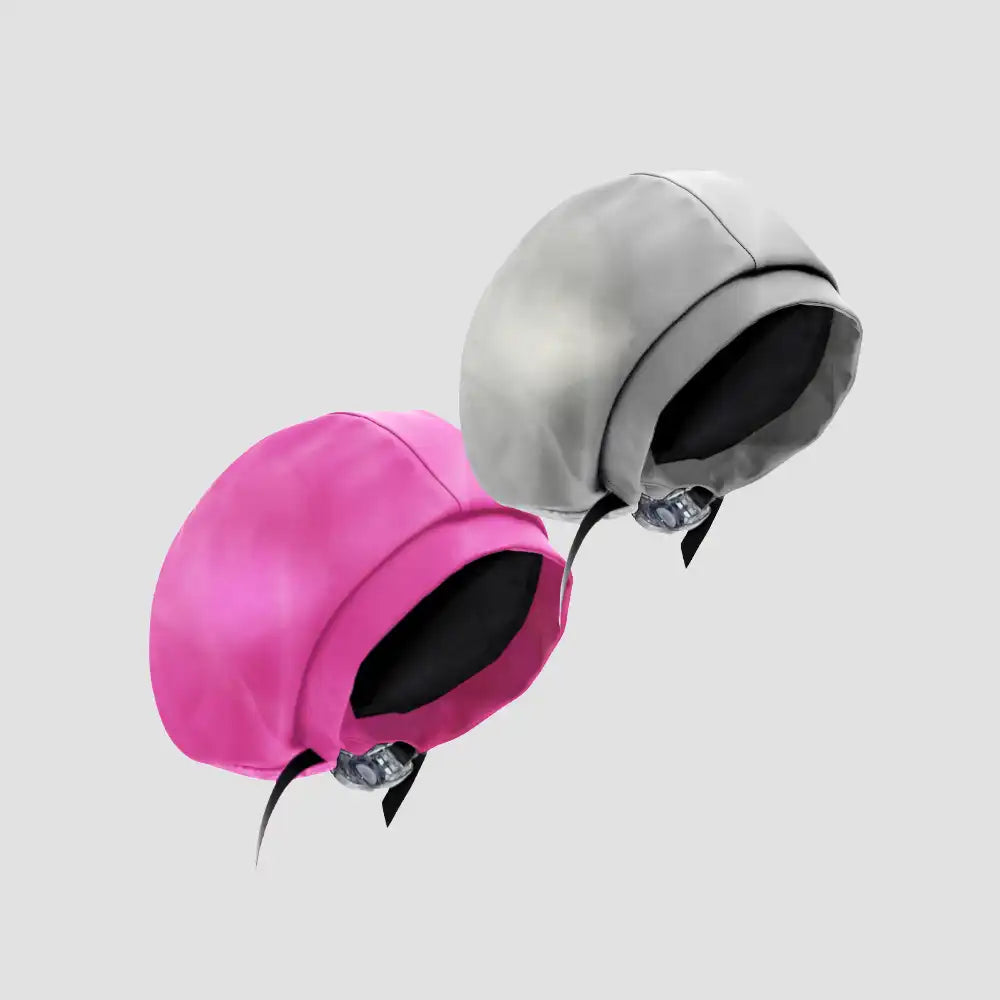 Hairbrella Satin-Lined Waterproof, Adjustable Kid's Swim Cap, Pink Bundle (2)