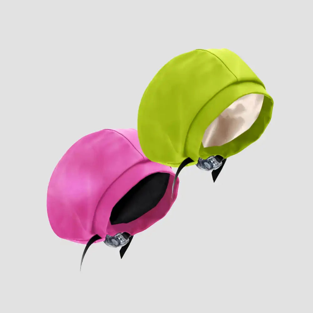 Hairbrella Satin-Lined Waterproof, Adjustable Kid's Swim Cap, Pink Bundle (2)