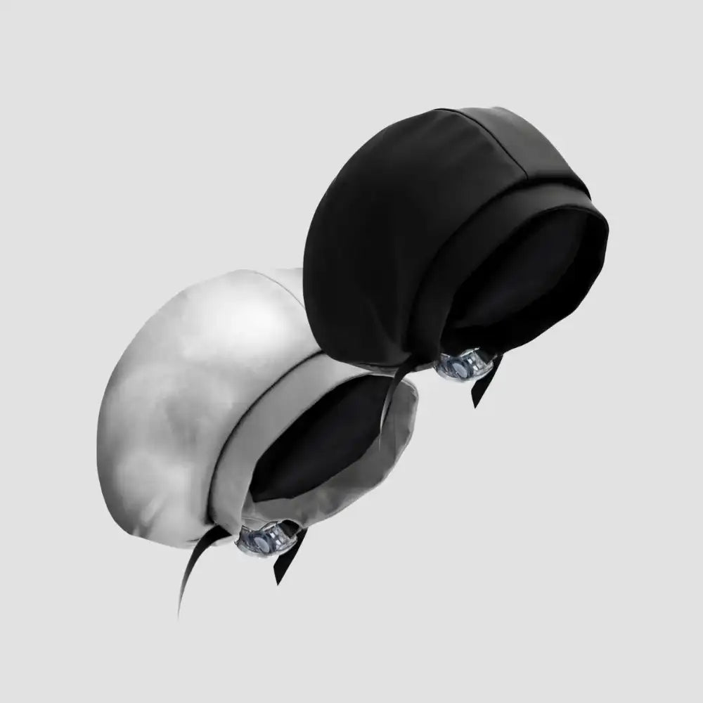 Hairbrella Satin-Lined Waterproof, Adjustable Kid's Swim Cap, Chrome Bundle (2)