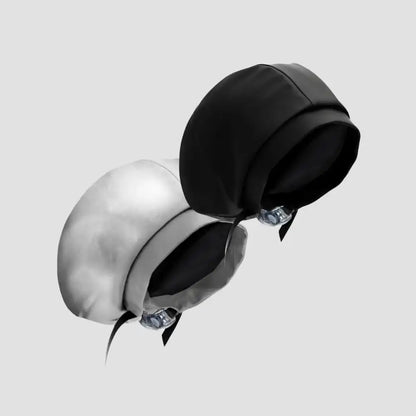 Hairbrella Satin-Lined Waterproof, Adjustable Kid's Swim Cap, Chrome Bundle (2)