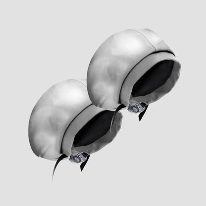 Hairbrella Satin-Lined Waterproof, Adjustable Kid's Swim Cap, Chrome Bundle (2)