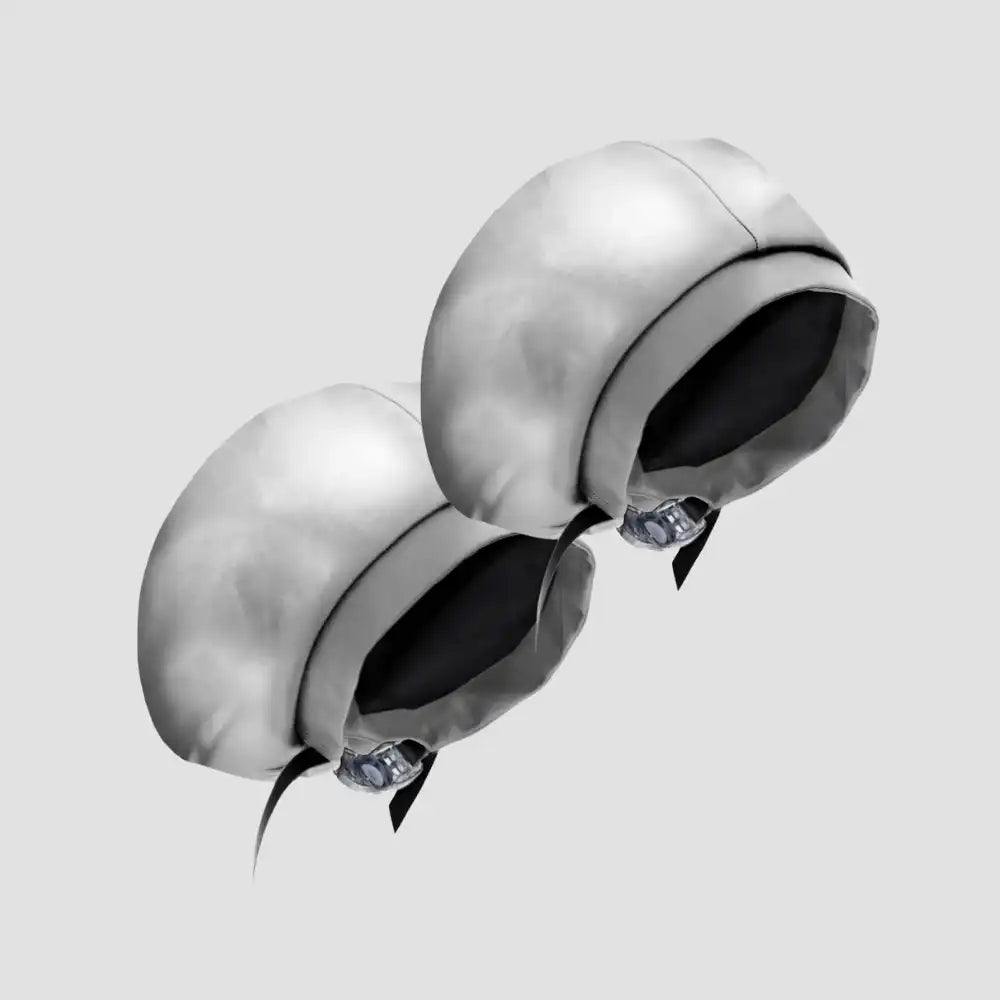 Hairbrella Satin-Lined Waterproof, Adjustable Kid's Swim Cap, Chrome Bundle (2)