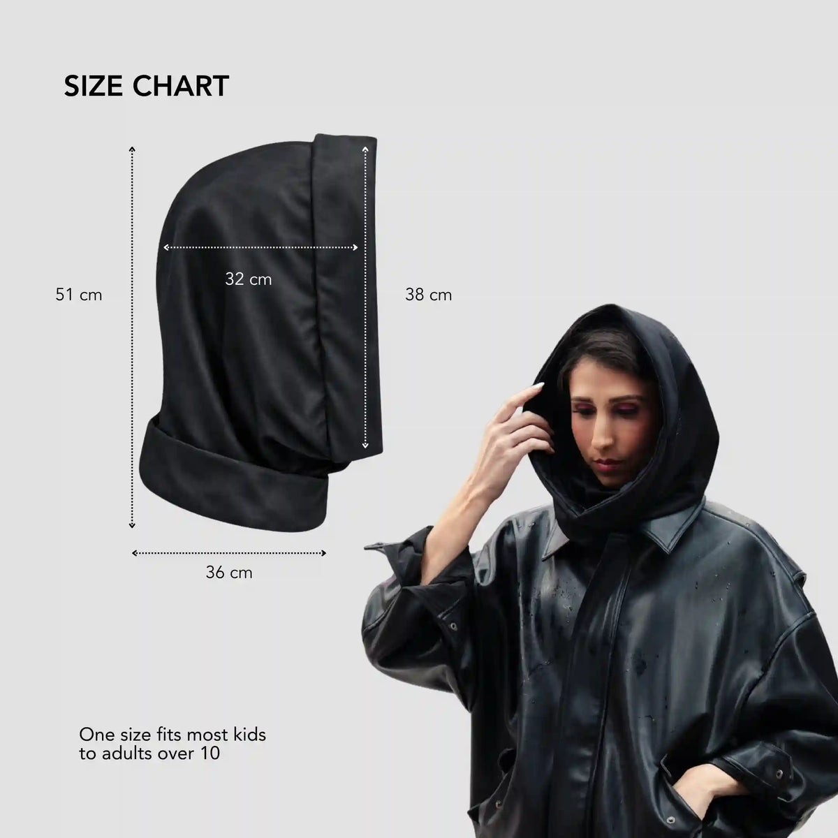 Hairbrella Satin-Lined, Waterproof, Packable Lite Rain Scarf - Bundle(2)