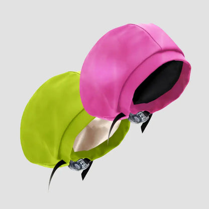 Hairbrella Satin-Lined Waterproof, Adjustable Kid's Swim Cap, Lime Bundle (2)
