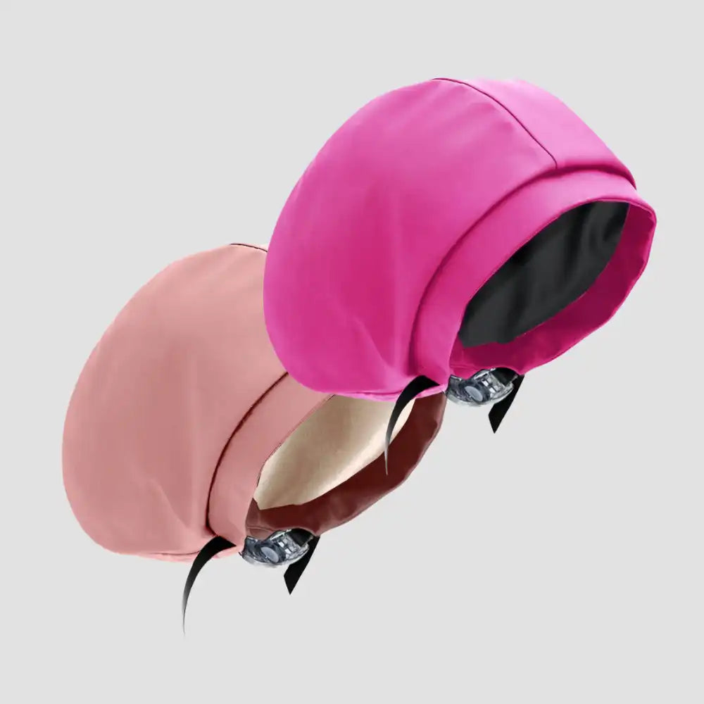 Hairbrella Satin-Lined Waterproof, Adjustable Swim Cap, Blush Bundle (2)