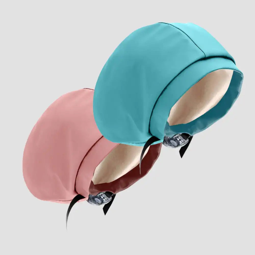 Hairbrella Satin-Lined Waterproof, Adjustable Swim Cap, Blush Bundle (2)