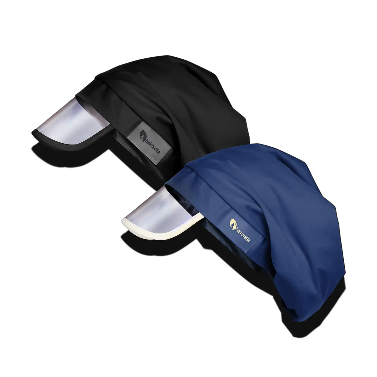 Hairbrella Satin- Lined, Waterproof, Rain Hat Bundle (2)