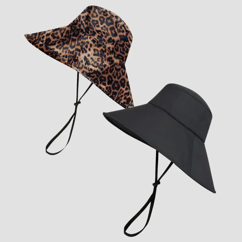Hairbrella Waterproof, Satin-Lined, Wide Brim Sun Hat, Bundle (2)