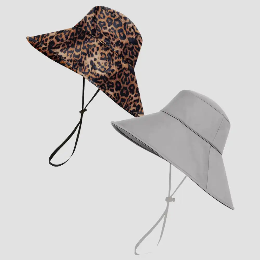 Hairbrella Waterproof, Satin-Lined, Wide Brim Sun Hat, Bundle (2)
