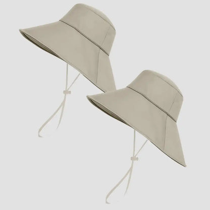 Hairbrella Waterproof, Satin-Lined, Wide Brim Sun Hat, Bundle (2)