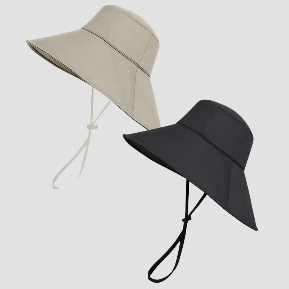 Hairbrella Waterproof, Satin-Lined, Wide Brim Sun Hat, Bundle (2)