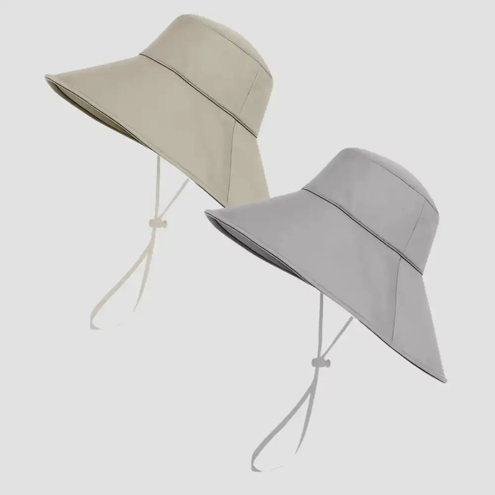 Hairbrella Waterproof, Satin-Lined, Wide Brim Sun Hat, Bundle (2)