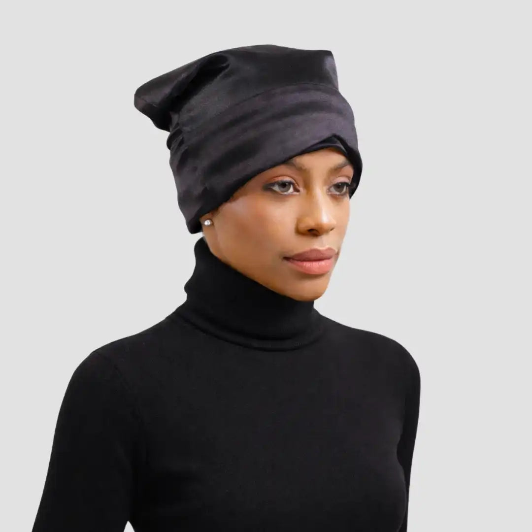 Satin-Lined, Convertible Nap Cap™ with Hidden Eye Mask