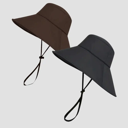 Hairbrella Waterproof, Satin-Lined, Wide Brim Sun Hat, Bundle (2)