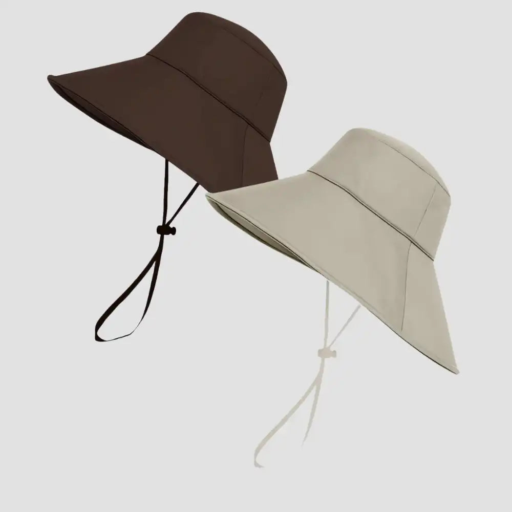 Hairbrella Waterproof, Satin-Lined, Wide Brim Sun Hat, Bundle (2)