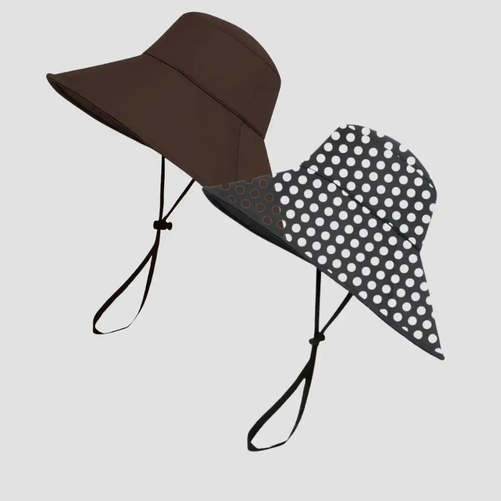 Hairbrella Waterproof, Satin-Lined, Wide Brim Sun Hat, Bundle (2)